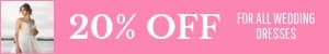 Discount on All Wedding Dresses Mobile Banner
