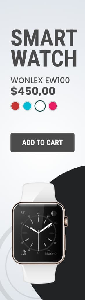 White Wonlex Smart Watch Portrait