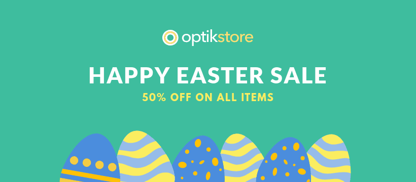 Happy Easter Sale Colored Eggs Facebook Cover