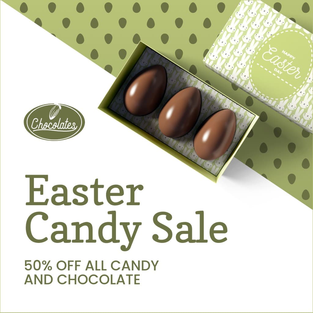 Green Easter Candy Sale Instagram Post