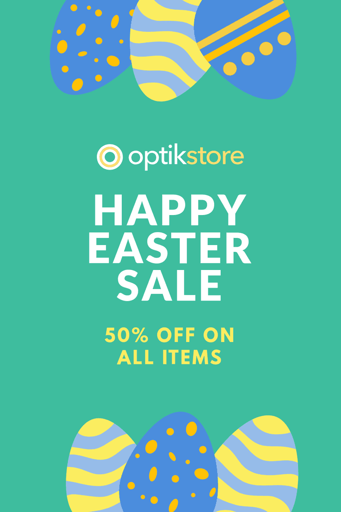 Happy Easter Sale Colored Eggs Pinterest Pin Tall