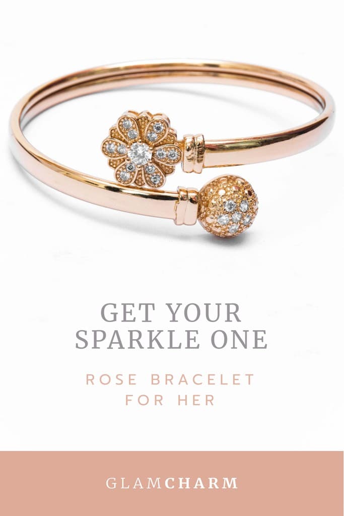 Sparkle One Rose Bracelet Pinterest Pin Tall