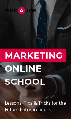 Find a Job Marketing Online School Vertical Rectangle