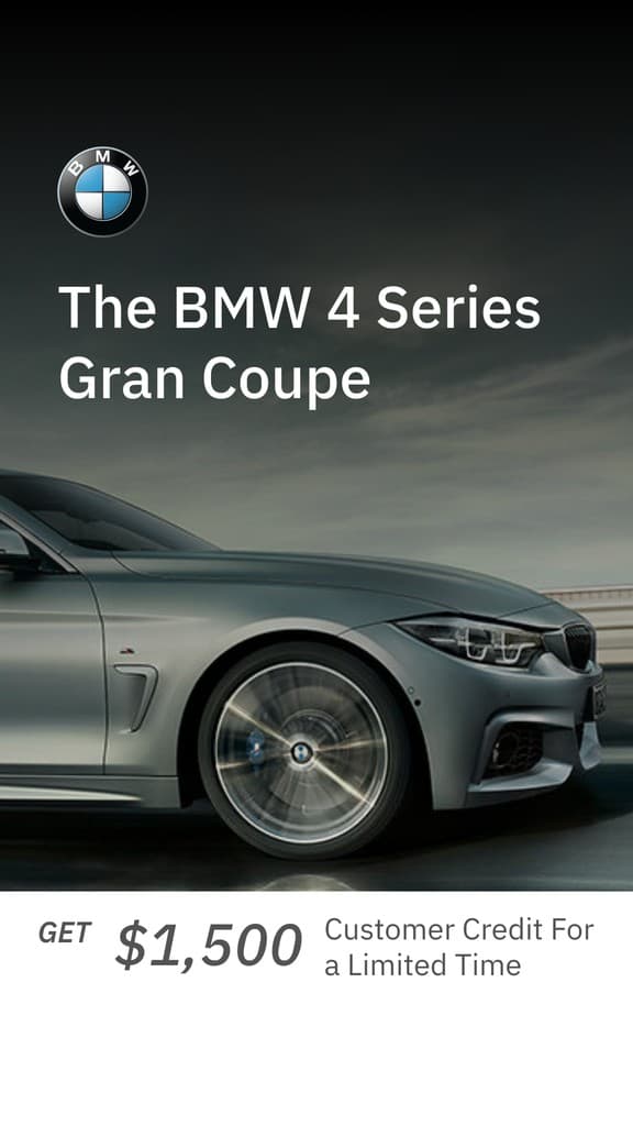 BMW 4 Series Gran Coupe Offer Animated