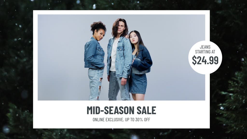 Christmas Mid-Season Jeans Sale Video Facebook FHD Video