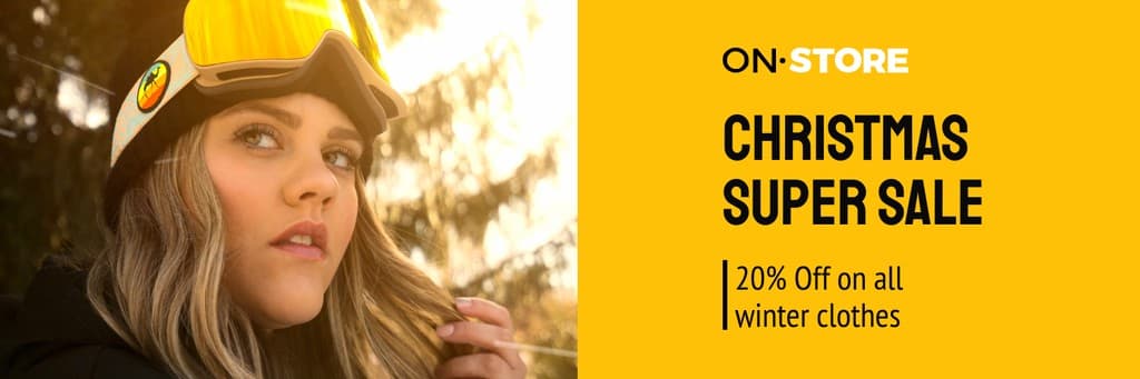 Winter Clothes Christmas Super Sales X Header