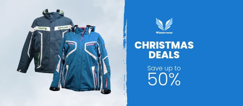 Blue Winterverse Christmas Deals Facebook Cover