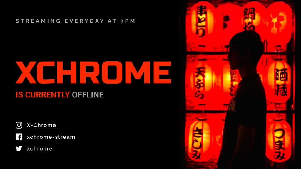 Xchrome Everyday Twitch Video Cover Twitch Video Player Banner