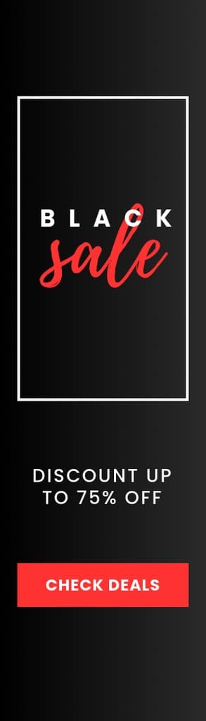 Red Style Black Friday Sale Portrait