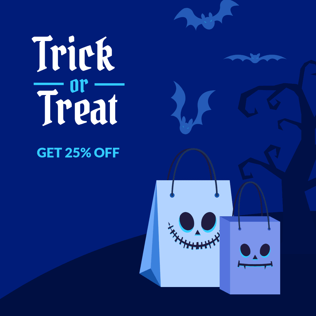 Trick or Treat Halloween Sale Facebook Square Post