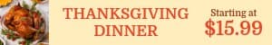 Thanksgiving Dinner Free Delivery Mobile Banner