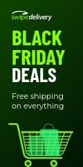 Green Delivery Black Friday Vertical Banner
