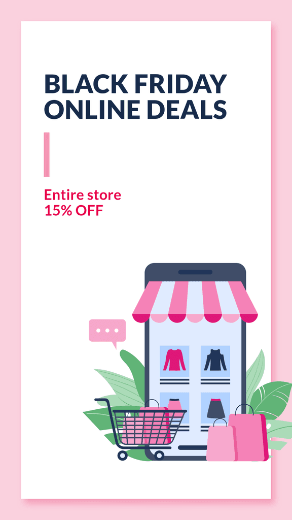 Black Friday Entire Store Illustration Online Deals