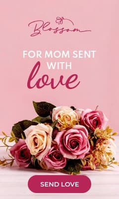 Sent with Love Mother's Day Flowers Vertical Rectangle