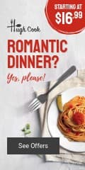 Valentine's Day Romantic Dinner Please Vertical Banner
