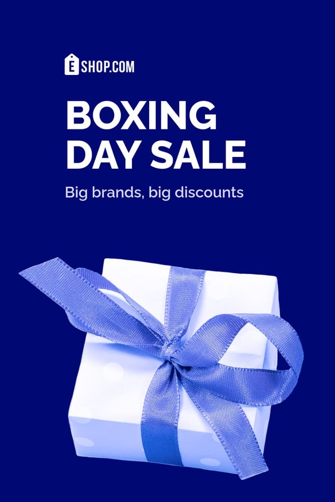 Boxing Day Big Brand Sale Pinterest Pin Tall