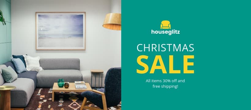 Houseglitz Christmas Sale Facebook Cover