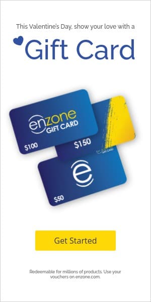 Show Your Love Valentine's Day Gift Card Half Page