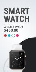 White Wonlex Smart Watch Vertical Banner