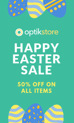 Happy Easter Sale Colored Eggs Vertical Rectangle