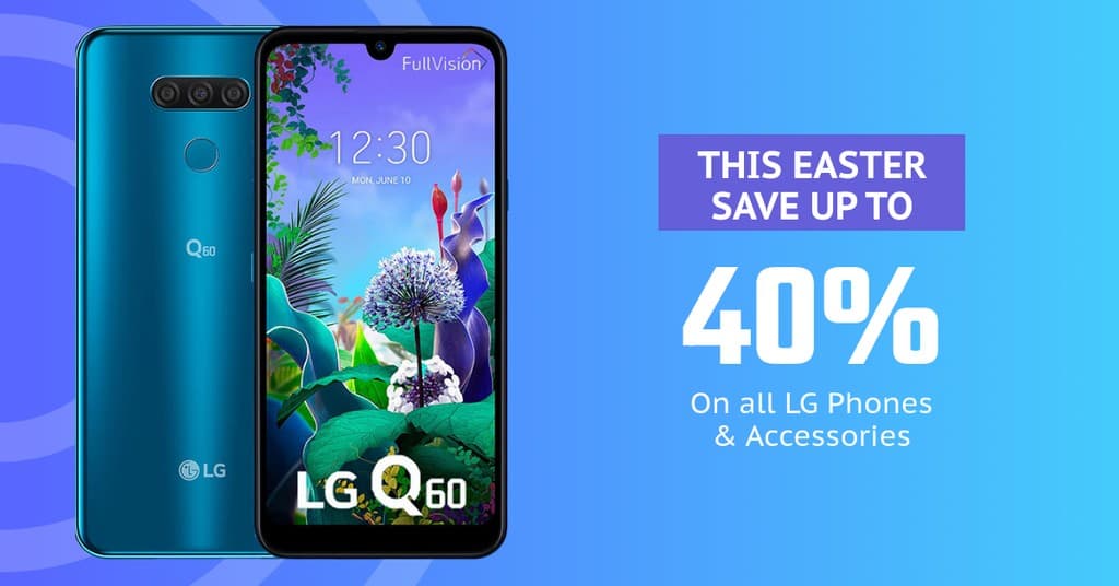 Blue Phone Easter Sale Facebook Sponsored Message