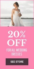 Discount on All Wedding Dresses Vertical Banner