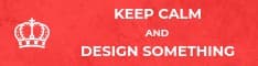 Keep Calm and Design Something Half Banner