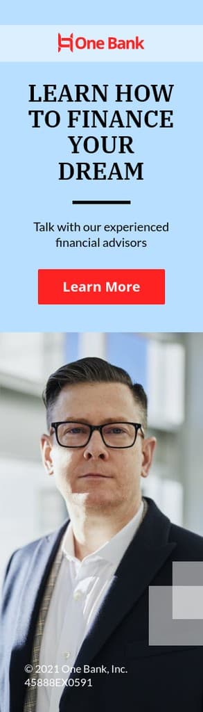 Finance Your Dream Bank Offer Portrait