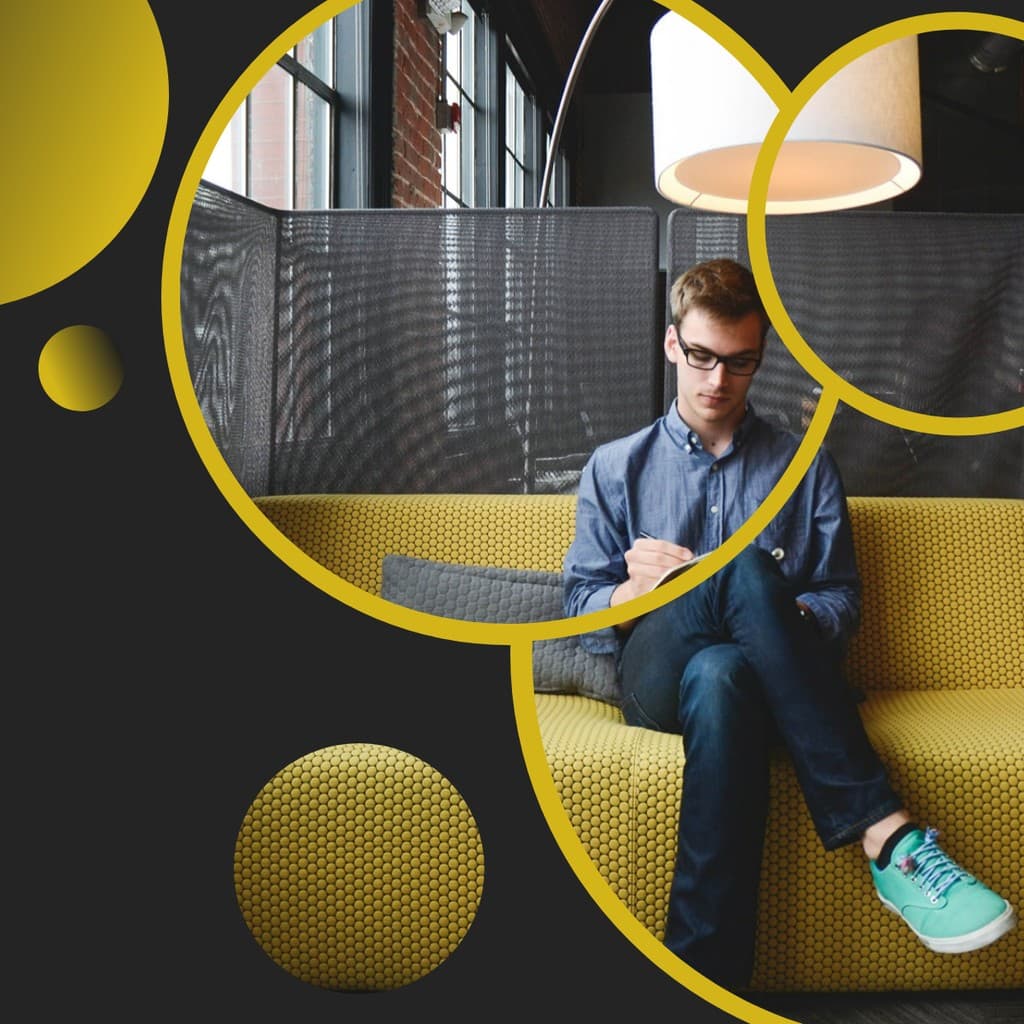 Yellow Reality Circles Real Estate Responsive Square Responsive Square Art