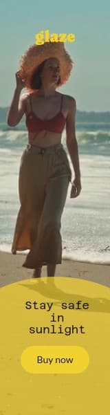 Safe in Sunlight Glaze Skincare Video Wide Skyscraper