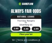 Always Fair Odds Scoreflow Betting Animated Small Rectangle
