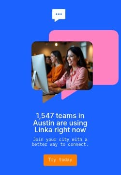 Teams in Austin using Linka Animated Triple Widescreen