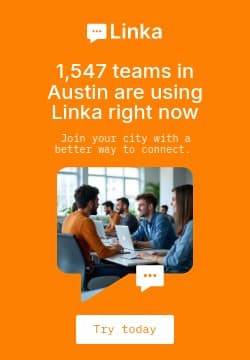 Connect Austin Teams with Linka Animated Triple Widescreen