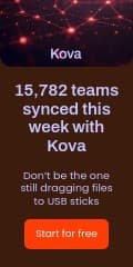 Teams Synced This Week Kova Software Animated Vertical Banner