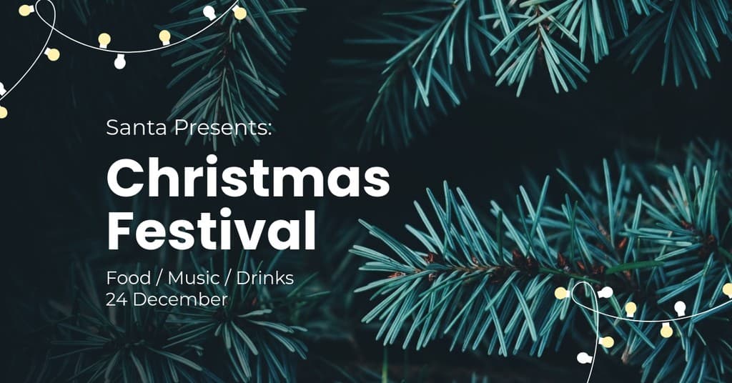 Santa Presents Christmas Festival Facebook Sponsored Message