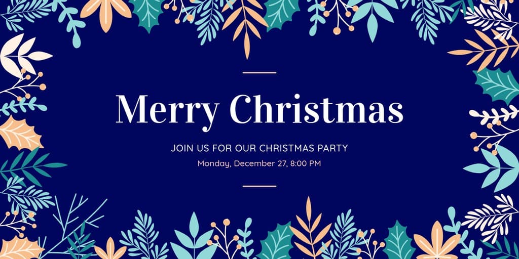 Our Christmas Party Holiday Leaves