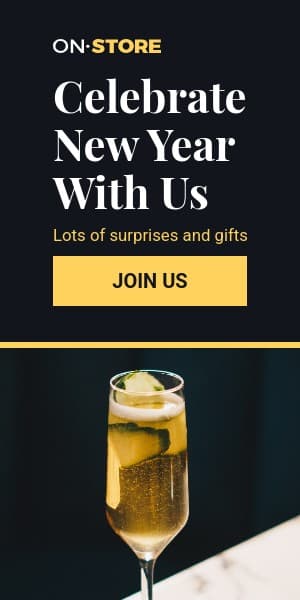 Celebrate New Year with Us Half Page