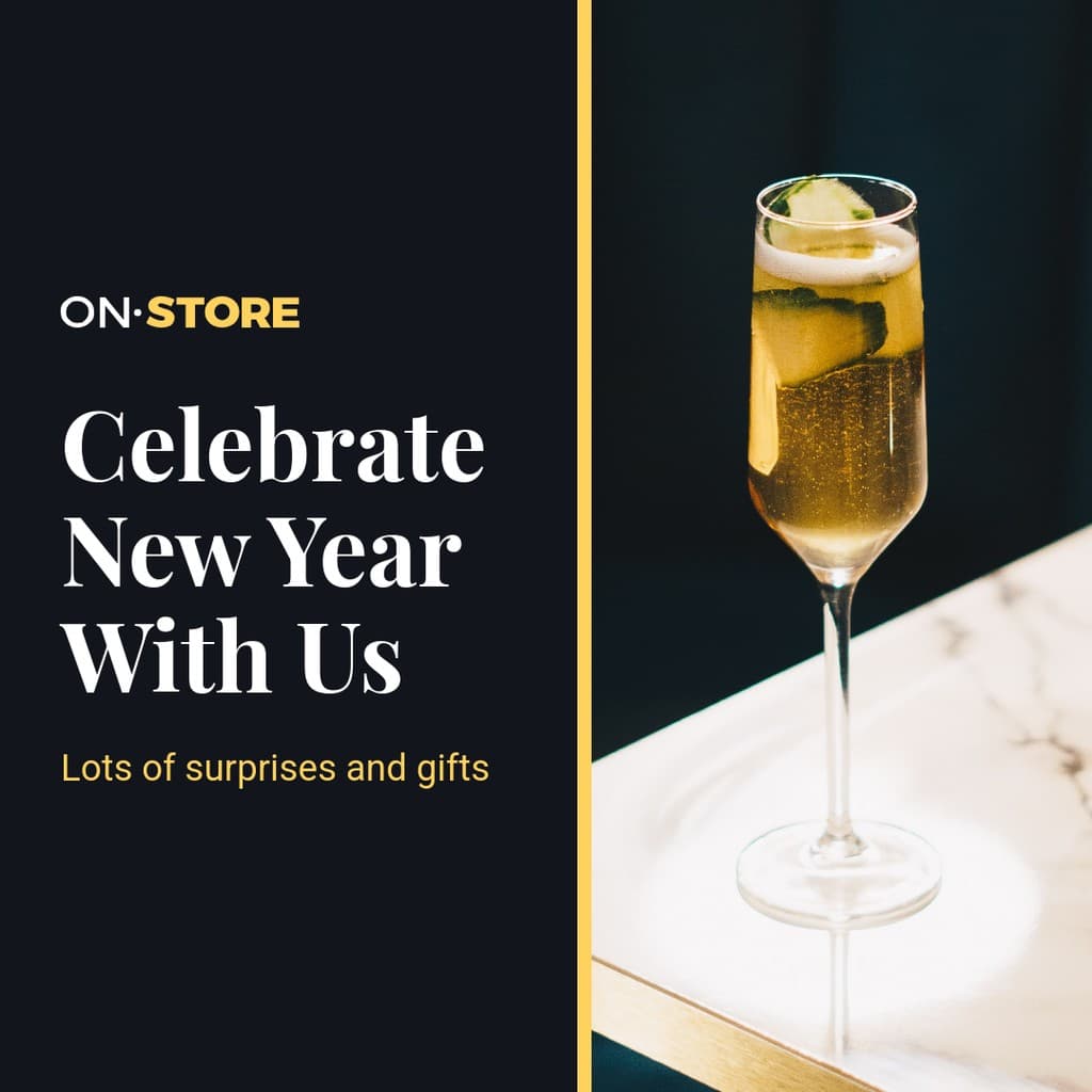 Celebrate New Year with Us Instagram Post