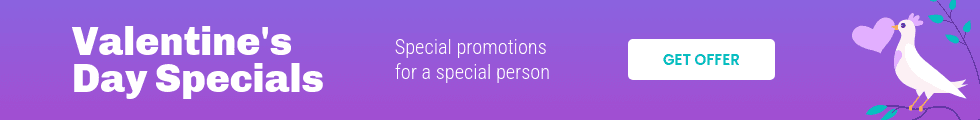 Valentine's Day Dove Specials Panorama