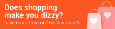 Valentine's Day Dizzy Shopping Half Banner