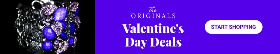 Valentine's Day Blue Jewelry Deals Top Banner