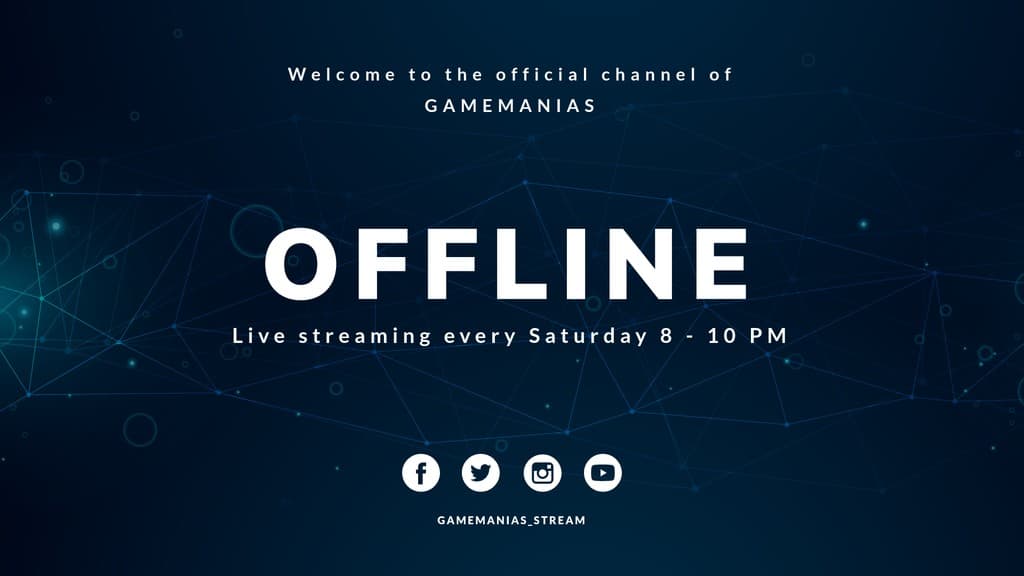 Official GameManias Twitch Video Cover Twitch Video Player Banner