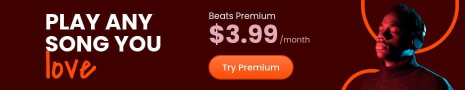 Play Any Song Beats Premium Top Banner