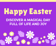 Happy Magical Easter Day Small Rectangle