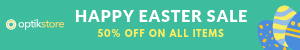 Happy Easter Sale Colored Eggs Mobile Banner
