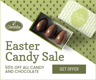 Green Easter Candy Sale Large Rectangle