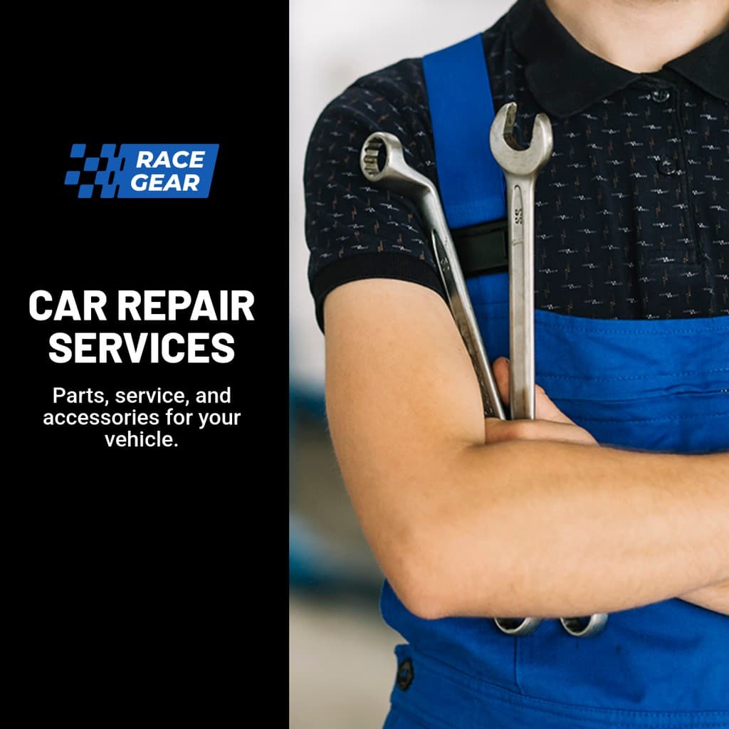 Car Repair Service Race Gear Facebook Square Post