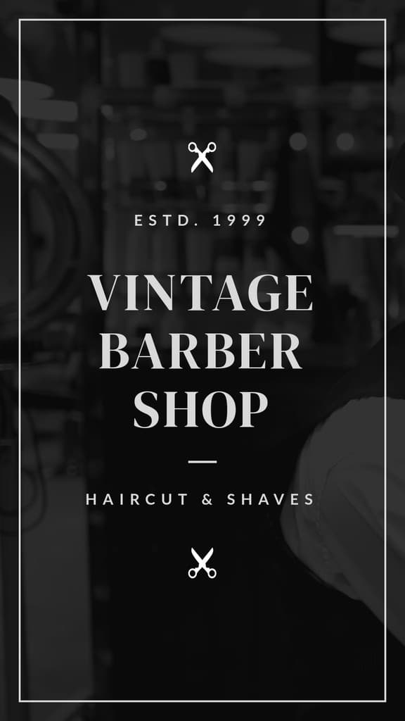 Vintage Barber Shop Haircut & Shaves Video Video Story