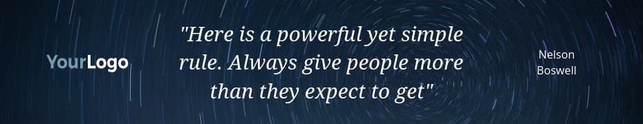 Give People More Quote Top Banner