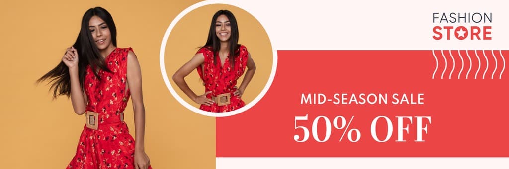 Fashion Store Mid-Season Sale X Header
